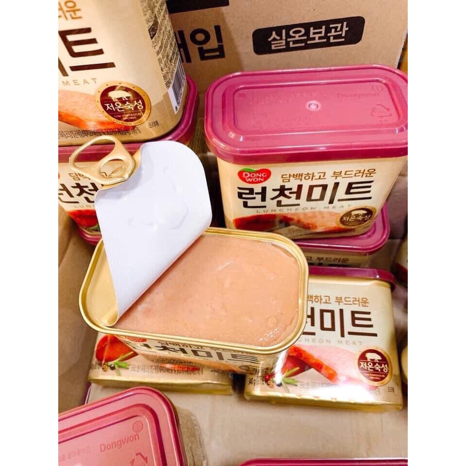 [NẮP ĐỎ] Thịt Hộp Dongwon Hàn Quốc Luncheon Meat 340G - Thịt Hộp Ham / Thịt Heo SPAM Nhập Khẩu Đóng Hộp / Đồ Hộp Ăn Liền