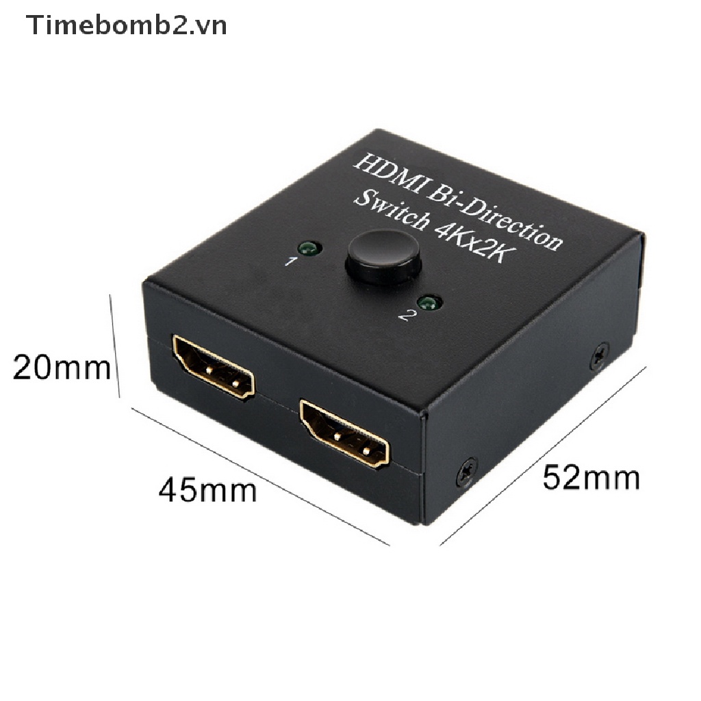 Cổng HDMI 2 Chiều 3D 2x1 1x2 Mạ Vàng Tiện Lợi