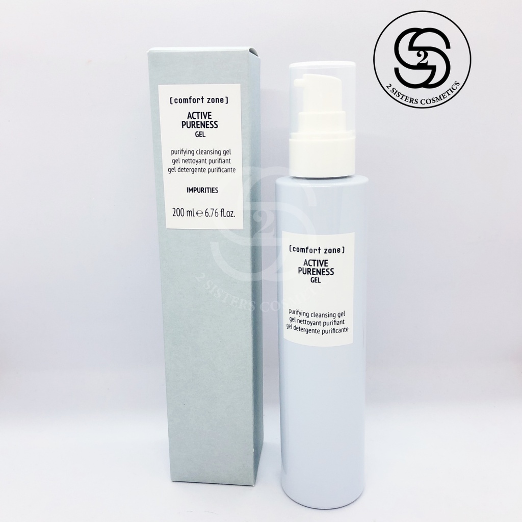 Gel rửa mặt thanh lọc cân bằng dầu Active Pureness Gel Comfort Zone. Gel rửa mặt thanh lọc da cho da dầu mụn