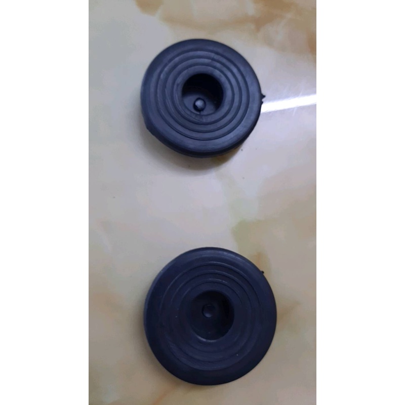 Nút cao su Xà Đơn (1 cặp) Núm mút cao su, nắp inox, ốc vít, phụ kiện gắn đầu xà đơn