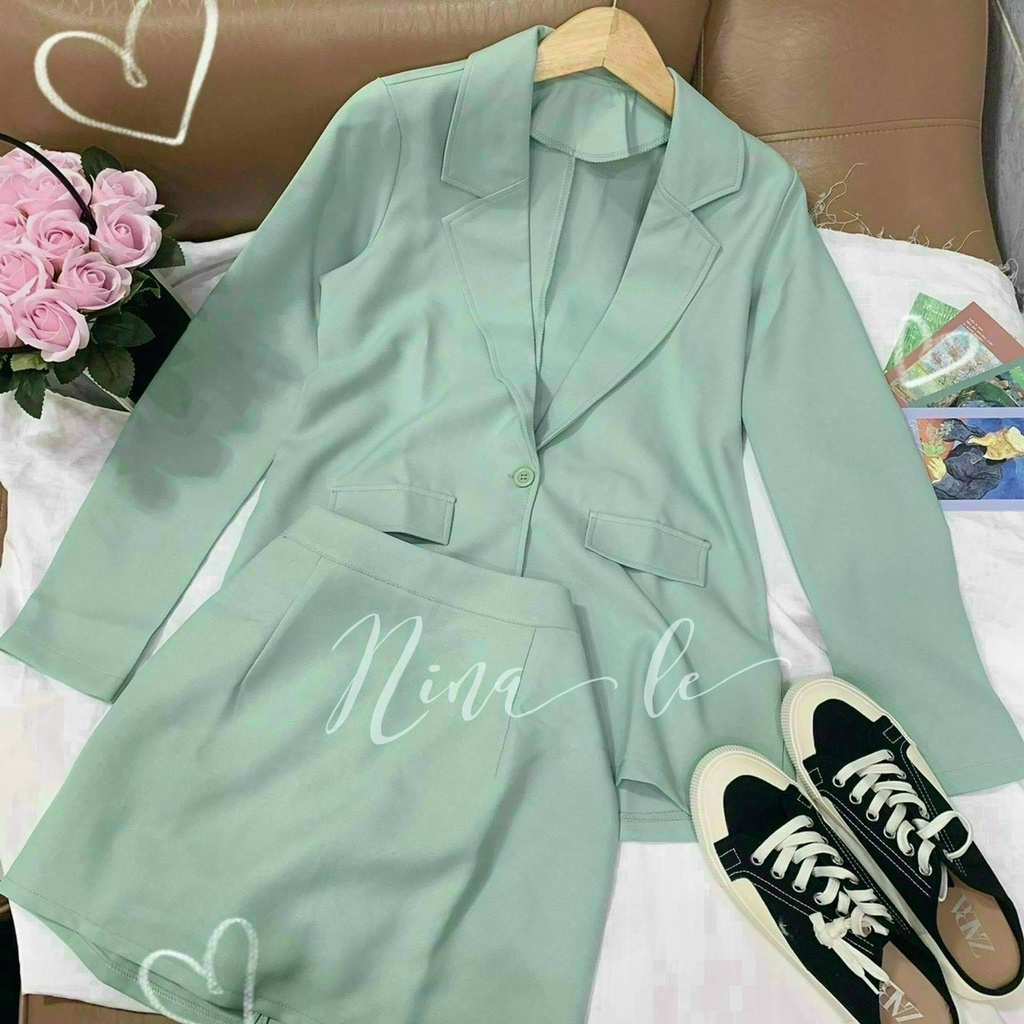 SÉT VÉT FORD KÈM LÓT COTTON + CHÂN VÁY PHONG CÁCH CÔNG SỞ XINH XẮN