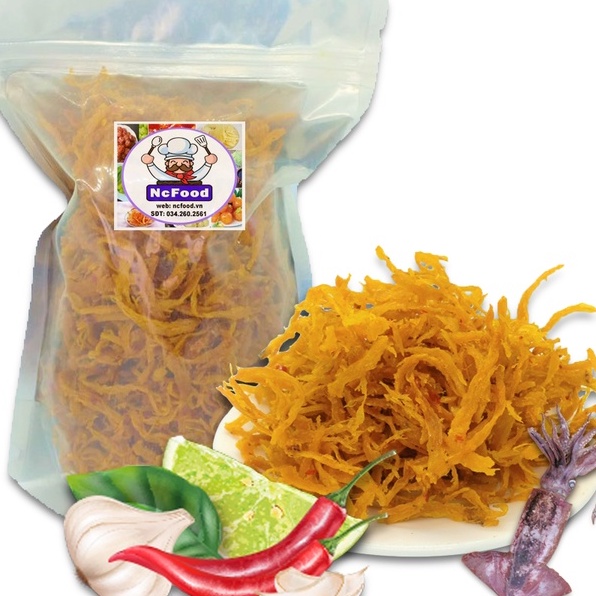 Khô mực xé cay 300GR loại ngon (đặc sản Bình Định)-kèm hình thật shop chụp