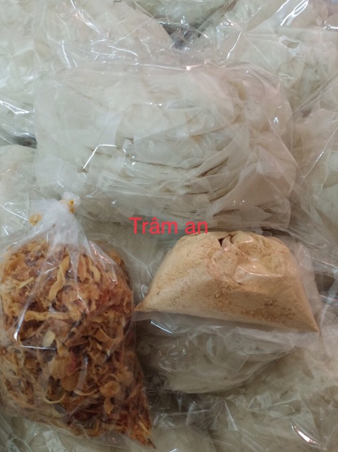 0,5kg bánh tráng gạo phơi sương dẻo ngon + 100g hành phi loại I + 100g muối tỏi nhuyễn bột loại ngon | BigBuy360 - bigbuy360.vn