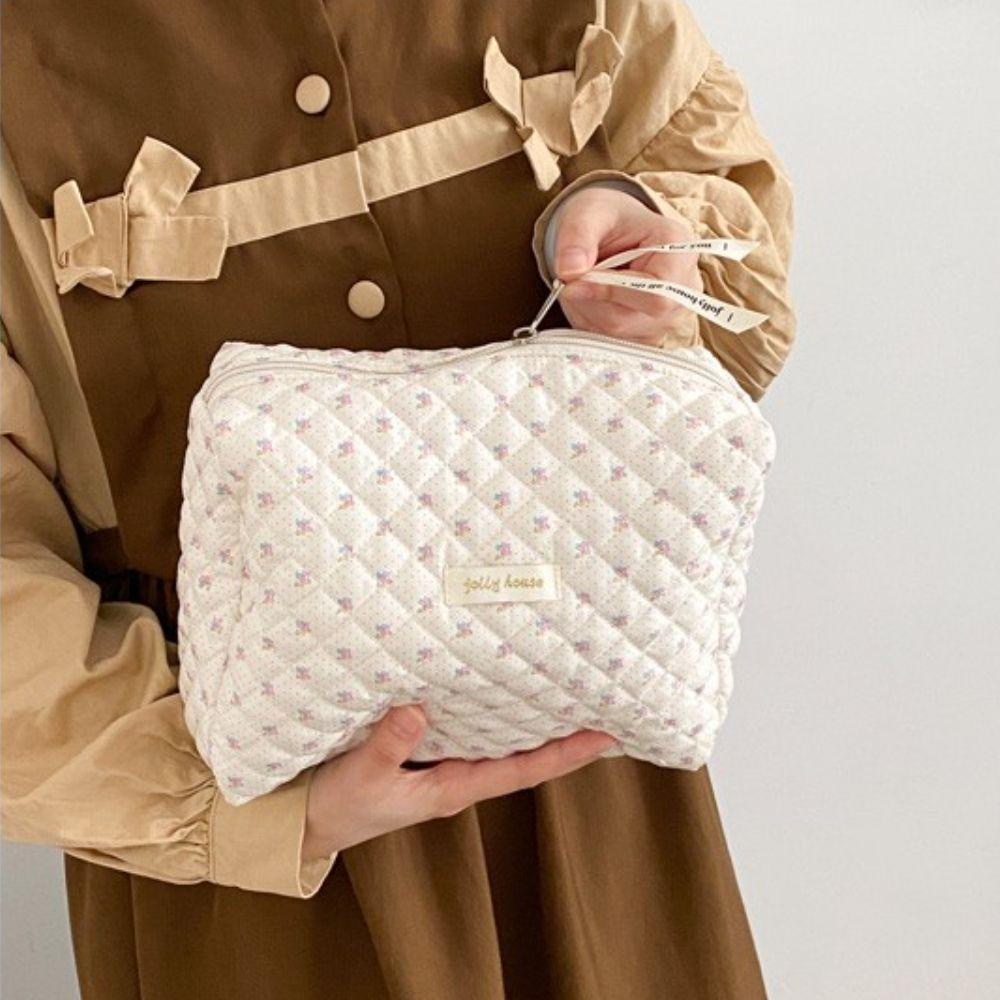 Túi Đựng Đồ Trang Điểm Chất Liệu Cotton Mềm Mại Kích Cỡ Lớn