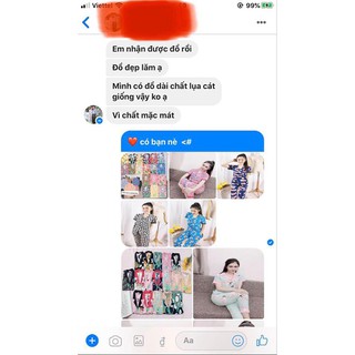 Pijama Lụa Cát Phối Màu Cộc Tay Quần Dài Freesize