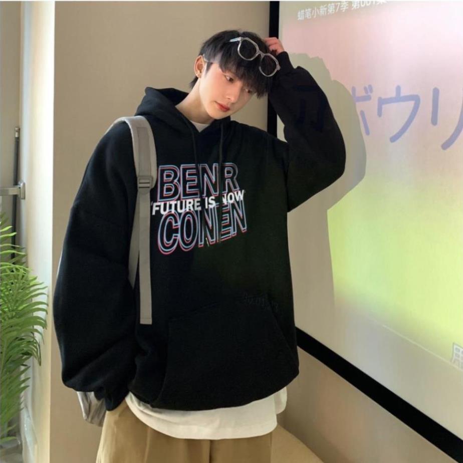 FREESHIP XTRA Áo hoodie, áo nỉ in hình họa tiết BENRCONEN vải nỉ cotton form rộng unisex phong cách ulzzang | BigBuy360 - bigbuy360.vn