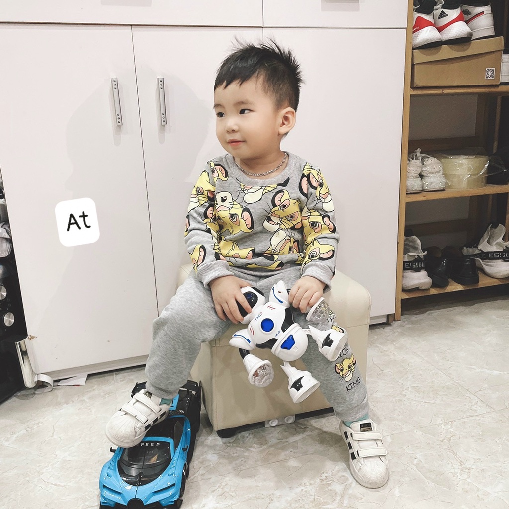 BỘ SIMBA NỈ BÔNG CHO BÉ TRAI