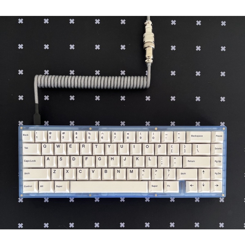 Dây cáp custom handmade Type-C cho bàn phím cơ / Coiled Custom cable type-C for mechanical keyboard