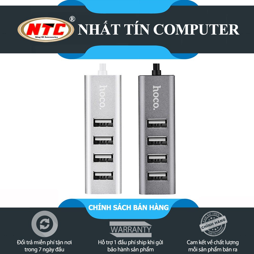 Bộ chia cổng USB Hoco HB1 - 4 cổng USB - Hàng chính hãng