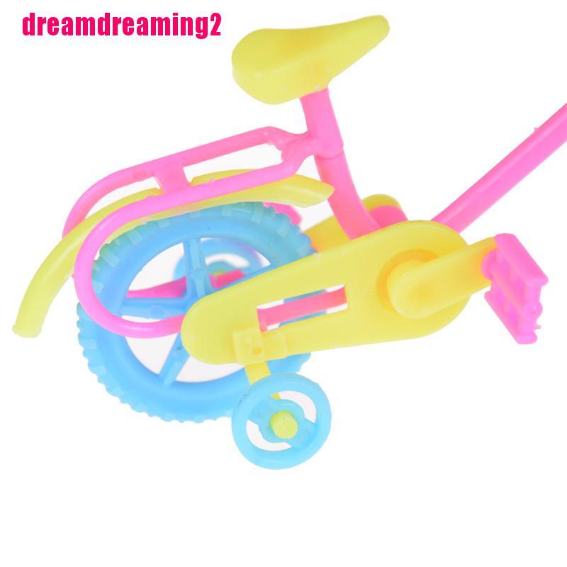 [Dream]Cute Bicycles Bikes Mini Toy for Barbie Accessories Girls Birthday Gifts