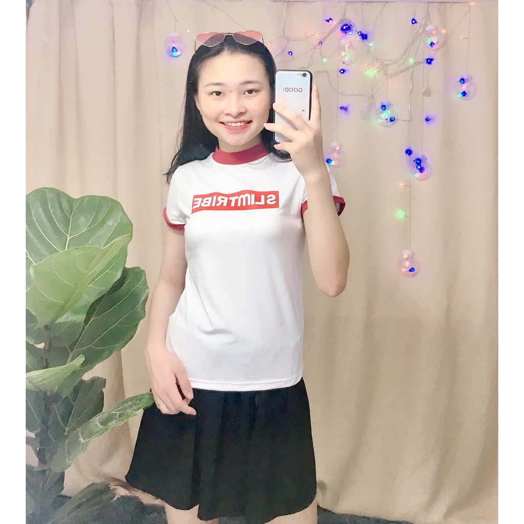 [NHẬP MÃ 20CHT6 GIẢM NGAY 10%] Áo phông nữ slimtribe chất vải cực đẹp | BigBuy360 - bigbuy360.vn