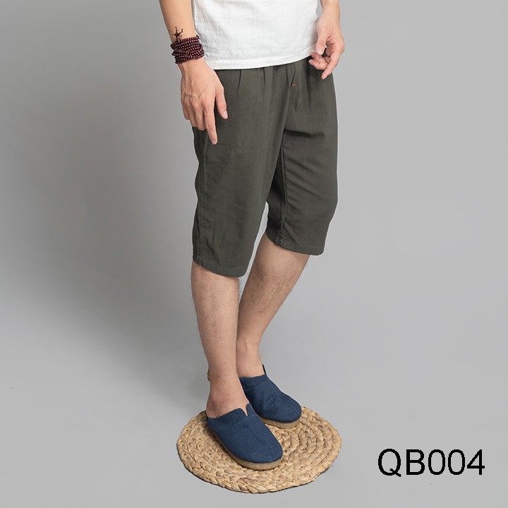 Quần Short Nam Vải Đũi ( Linen ) Rough