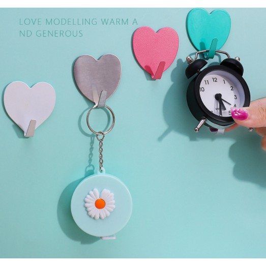 Kẹp trái tim MCT4 móc treo nhựa cute dễ thương