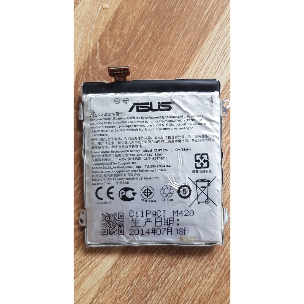 Pin Battery Asus C11P1324 - 2050 mAh (Zenfone 5 / T00J / T00F / A501CG / A500CG / A500KL) Zin Tháo Máy Cũ