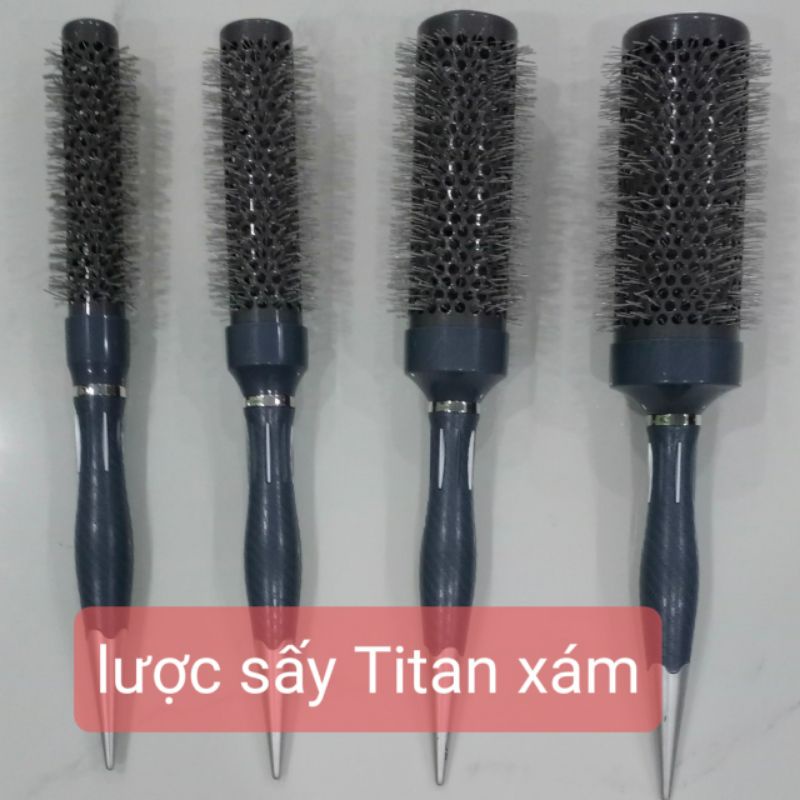 Lược sấy tròn tóc tạo kiểu INOX / TITAN CAO CẤP FREESHIPChuyên dùng sấy, uốn lọn tóc đủ size, đủ kích thước giá rẻ☀️