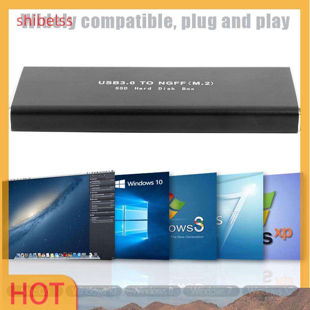 Hộp Đựng Ổ Cứng Di Động Shibelss Chuyển Đổi M.2 B-Key Sang Usb 3.0 Ssd | BigBuy360 - bigbuy360.vn