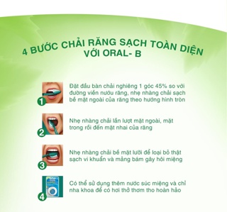 Bàn chải đánh răng Oral trà đen combo 3 cây