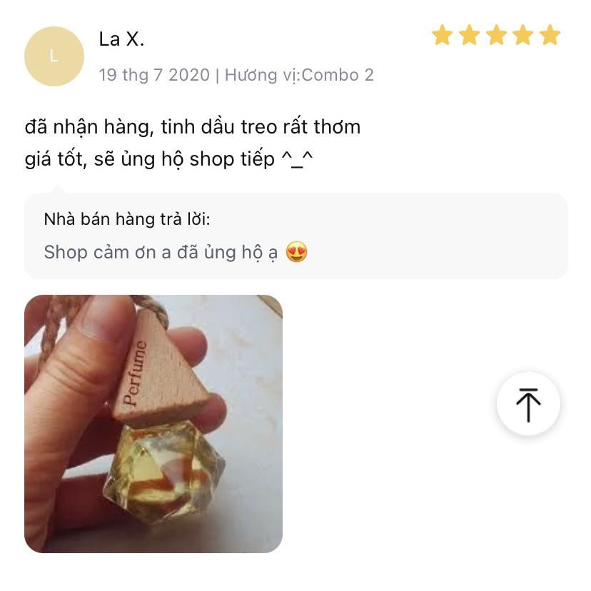 Tinh Dầu Treo Xe Hơi |Treo Xe Ô Tô | Hương LAVENDER | Khử Mùi Chống Say Xe Hiệu Quả‎