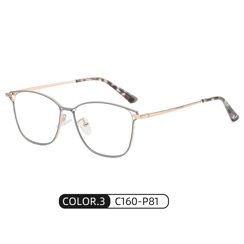 Mắt kính gọng kim loại chống ánh sáng xanh ZELIN phong cách âu mỹ wh547