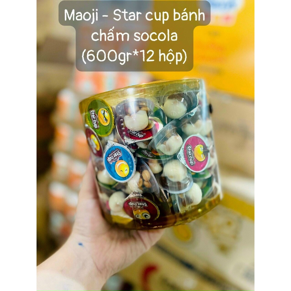 Bánh Quy socola viên Star Cup Thái Lan 600gr ăn là nghiền rẻ vô địch