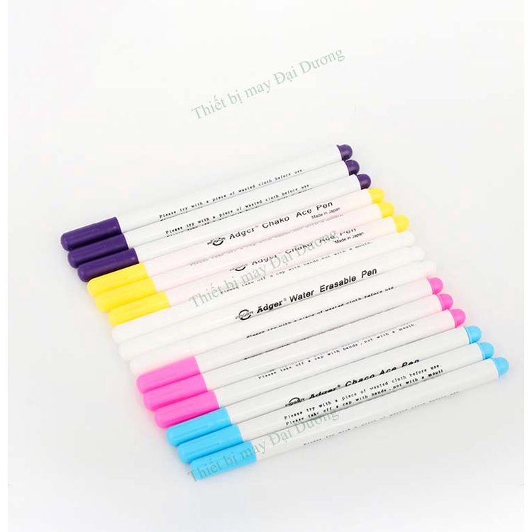 Bút vẽ trên vải tự bay sau khi giặt ủi 3 màu  vỉ 12 cây