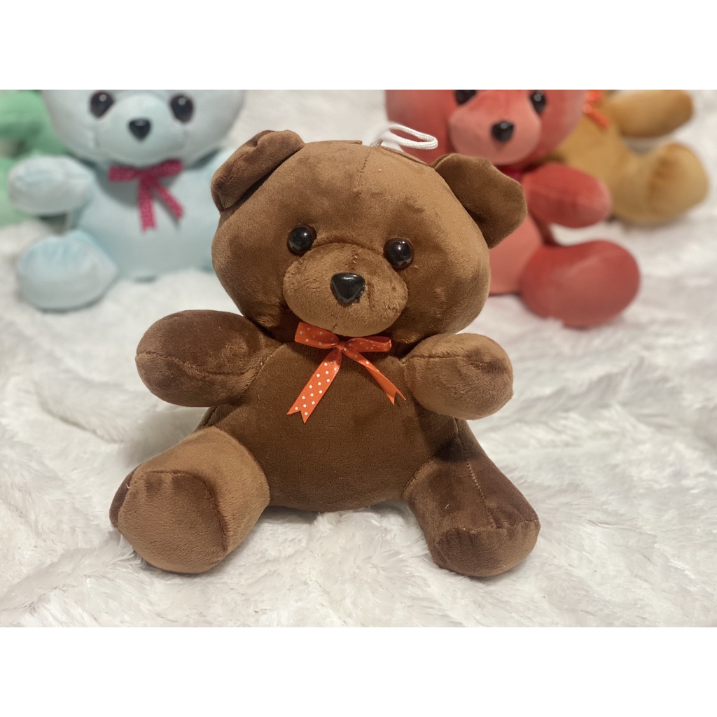 Gấu bông mini 20cm đáng yêu, gấu nơ cao cấp - NaduShop