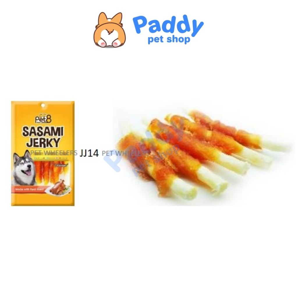 Gà Sấy Pet8 Sasami Jerky Snack Cho Chó - Túi nhỏ 50g (Nhập khẩu Thái Lan)