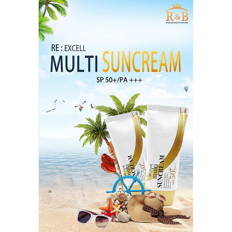 [HÀNG CHÍNH HÃNG] Kem Chống Nắng vật lý – Multi Sun Cream SPF 50+/PA+++