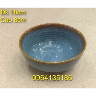 Bát tô phở 18cm men hoả biến gốm sứ Bát Tràng