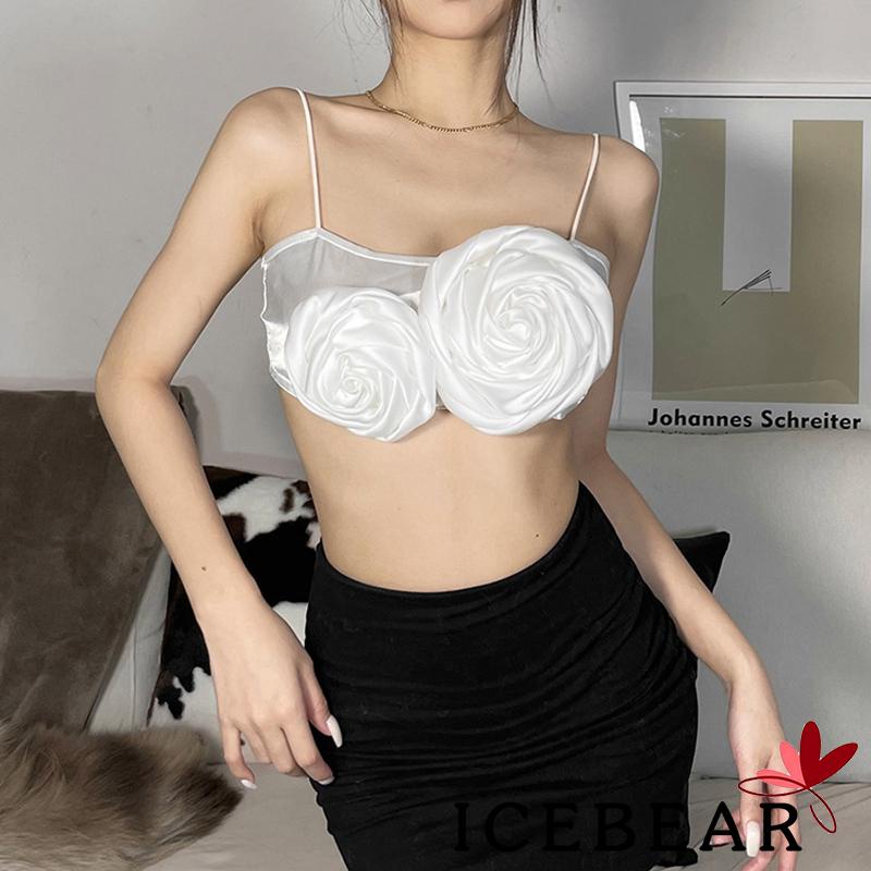 Áo Croptop Hai Dây Hở Lưng In Hoa Thời Trang Mùa Hè Dành Cho Nữ