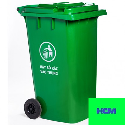 THÙNG RÁC NHỰA 240 LÍT (GỌI ĐỂ FREESHIP HCM)