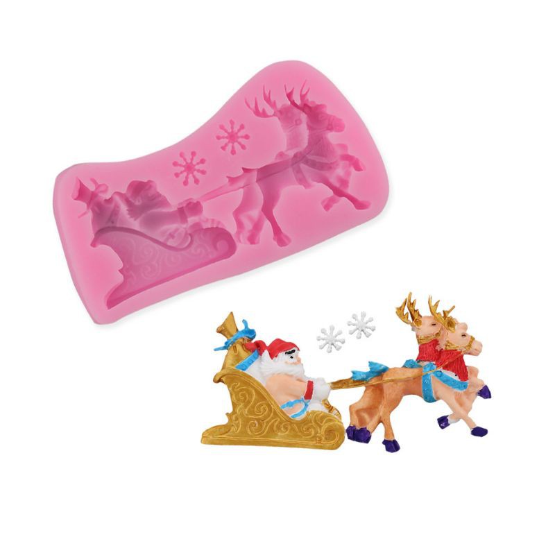Khuôn silicon 4D Ông già Noel