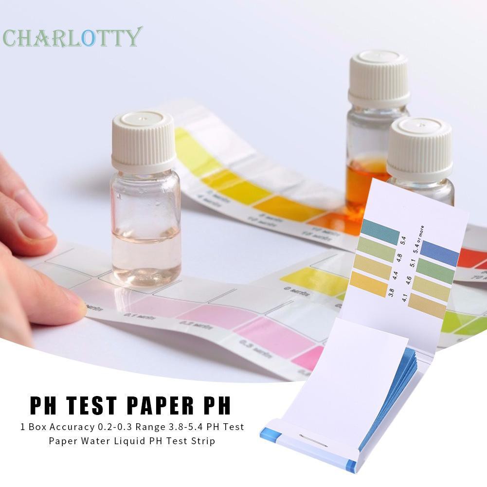 ⚘Tools⚘1 Box Accuracy 0.2-0.3 Range 3.8-5.4 PH Test Paper Liquid PH Test Strip