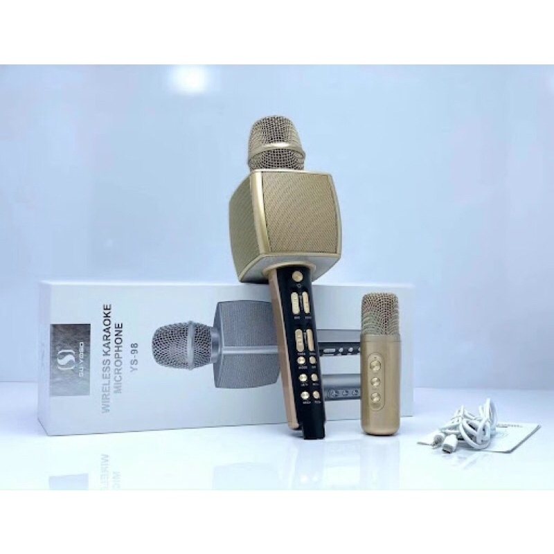 Micro Bluetooth Karaoke Cầm Tay,Tặng Kèm 1 Micro Mini Hát Song Ca