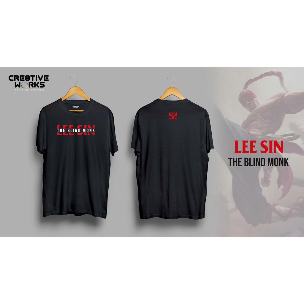 Mẫu áo thun League of Legends Wildrift T-Shirt Top - Lee Sin with Role Emblem độc đẹp giá rẻ