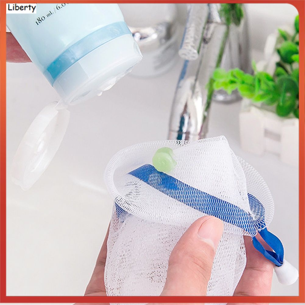 COD Hangable handmade soap facial cleanser foaming net cleansing foaming delicate foam Chất tẩy và Khử mùi bồn cầu Vệ sinh nhà cửa