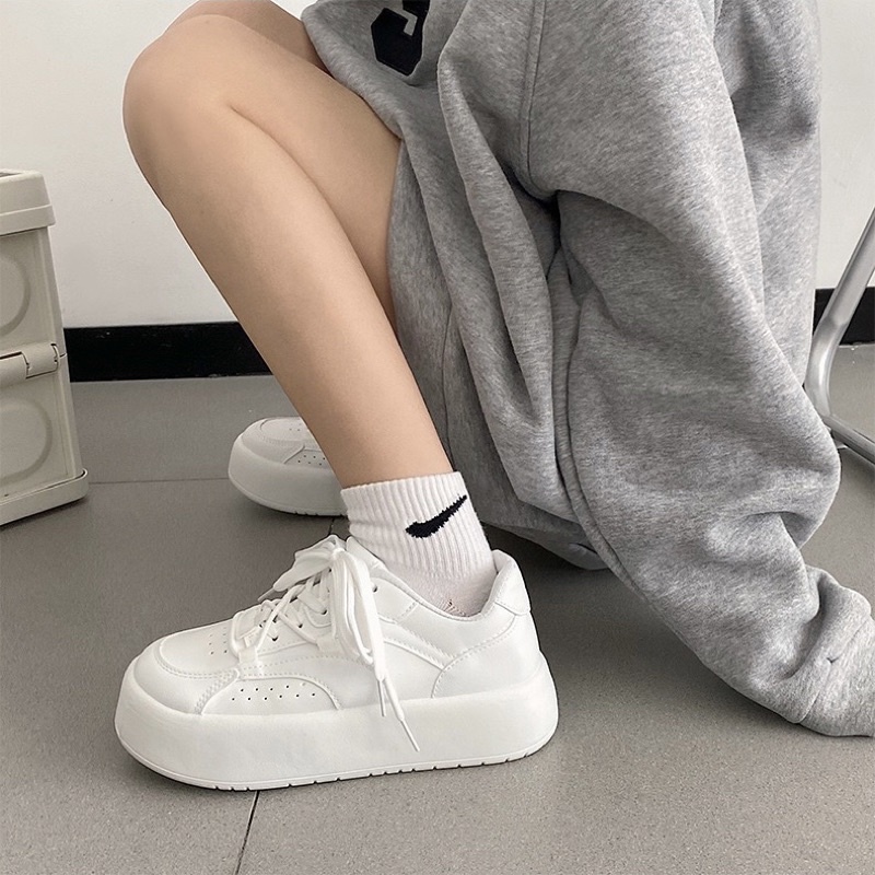 GIÀY SNEAKER S11 ĐẾ BÁNH MÌ 4CM PHONG CÁCH HÀN QUỐCW