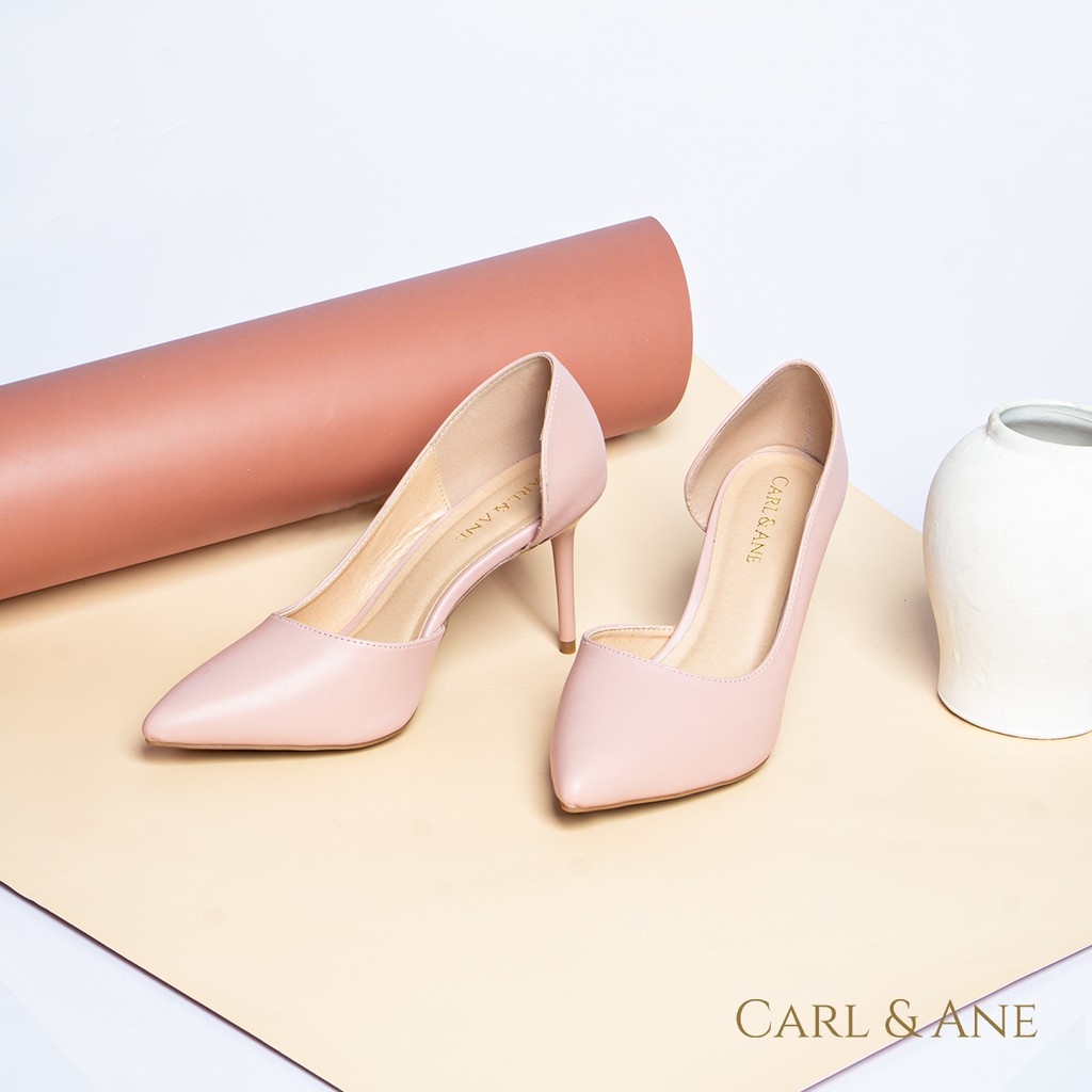 Carl & Ane - [Form lớn lùi 1 size] Giày cao gót nữ cao 9cm màu hồng _ CP001