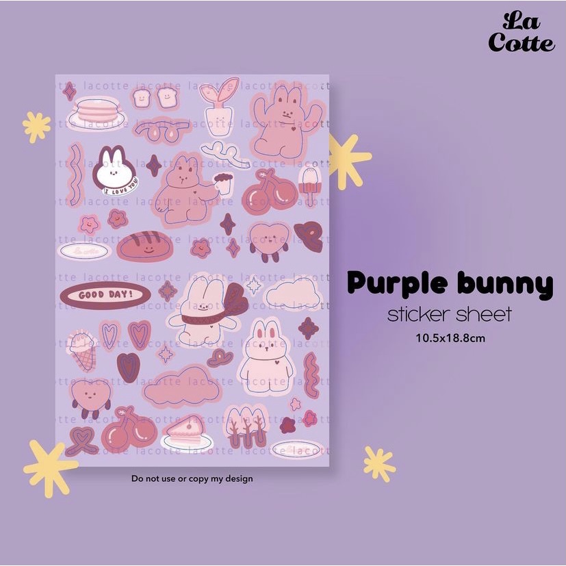 Hình dán sticker thiết kế Lacotte