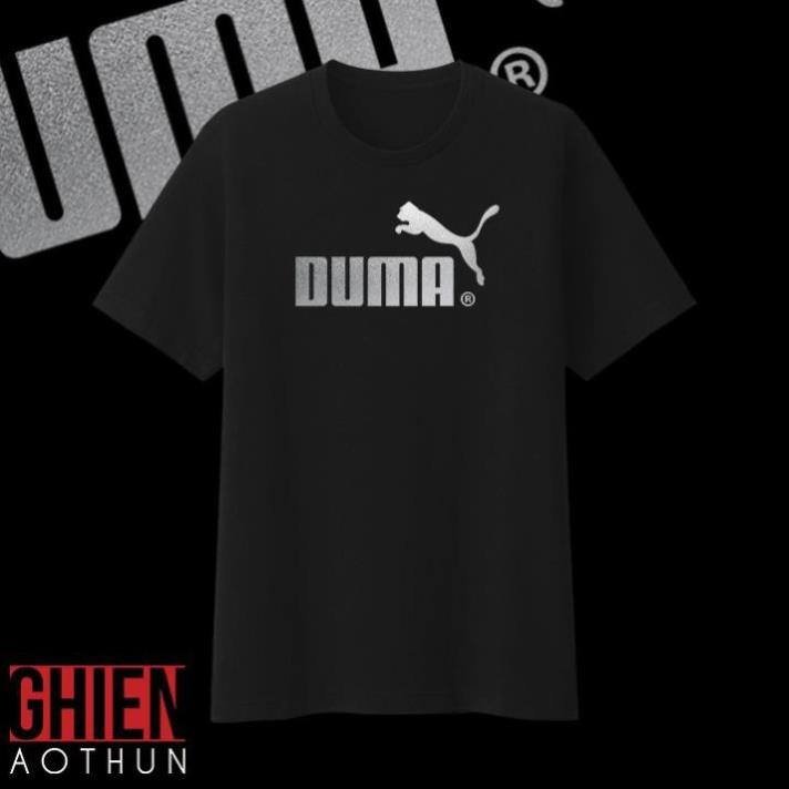 BÁN CHẠY Áo Thun Unisex Duma Nón Lá Phản Quang (Đen) / có size cho trẻ em