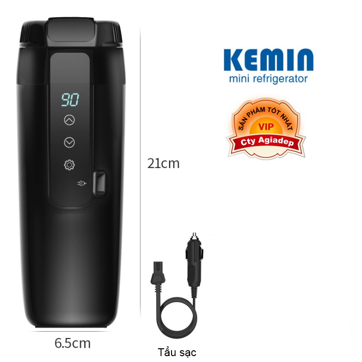 Bình đun nước nóng trên xe hơi oto KEMIN 350 pha sữa mỳ tôm cafe