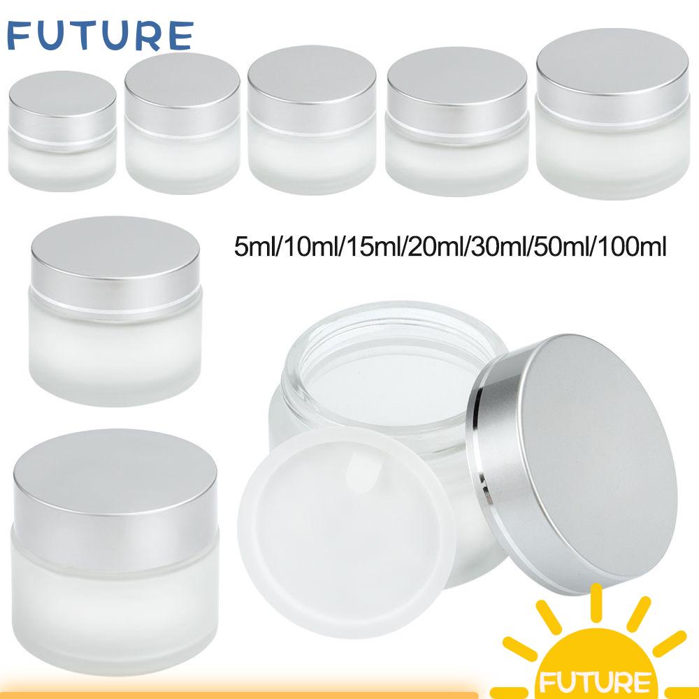 Hộp Nhựa Rỗng Hình Tròn Đựng Kem/Sữa Dưỡng/Đồ Trang Điểm Có Nắp Đậy Chống Rò Rỉ