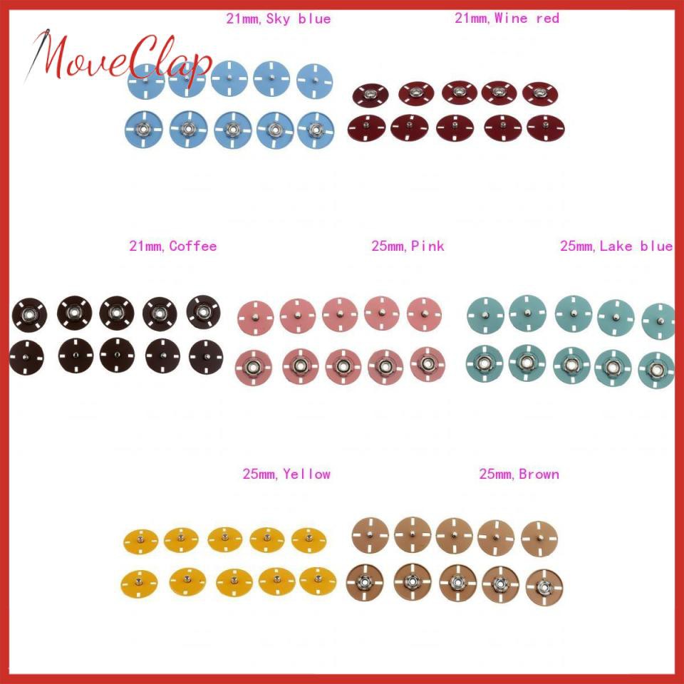 Set 5 Nút Bấm Bằng Kim Loại Nhiều Màu Sắc Dành Cho May Vá Thủ Công Lzdxwcke3