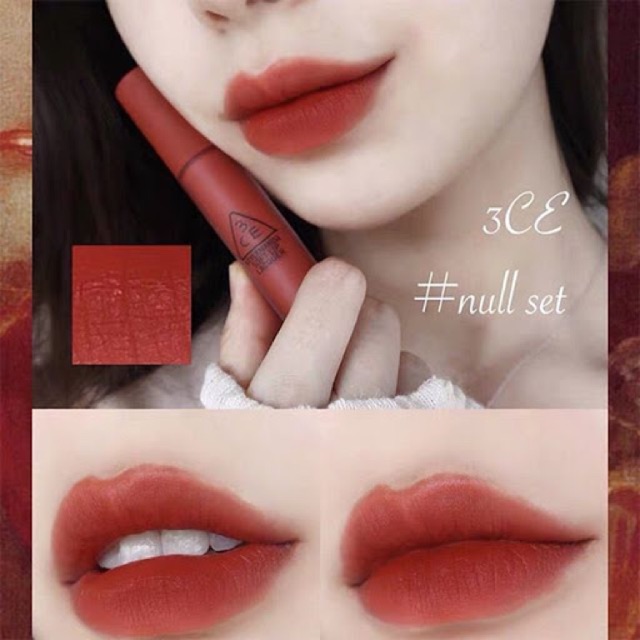 Son 3CE soft lip lacquer- null set (DATE MỚI)