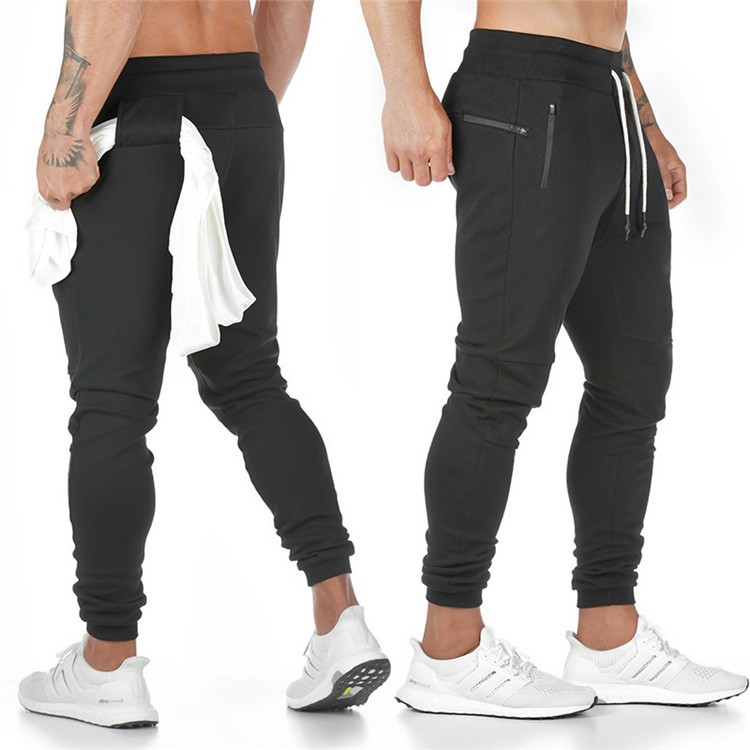 Quần jogger nam tập gym, thể thao, chạy bộ chất thun cotton cao cấp, co dãn 4 chiều - Giống ảnh 100%, có chỗ để khăn