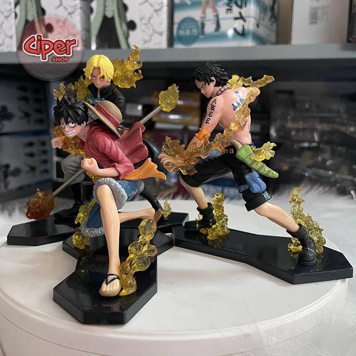 Mô hình 3 anh em Luffy - Ace - Sabo - Mô hình One Piece - Set 3 Figure Action Luffy Ace Sabo