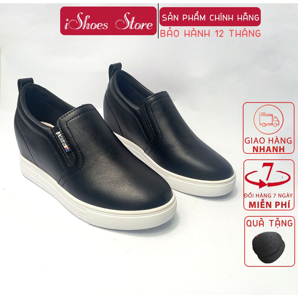 Giày Slipon nữ da thật độn đế - TT011
