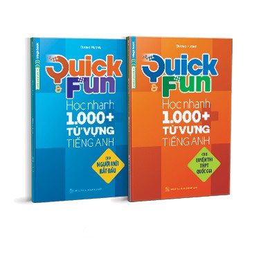 Sách Combo Quick & Fun học nhanh 1000+ từ vựng tiếng Anh cho luyện thi THPT quốc gia (2 tập)