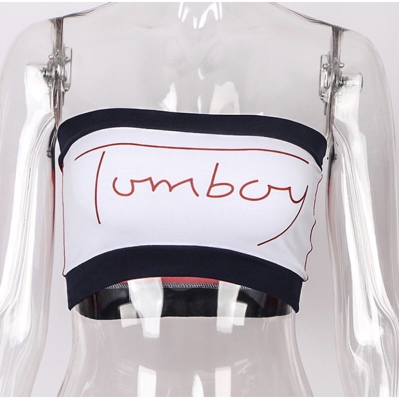 Áo Tube Basic Phong Cách Âu Mỹ, [ADORABLE], Top Tube Chữ Tomboy Hot Trend 2021 Ảnh Thật | BigBuy360 - bigbuy360.vn