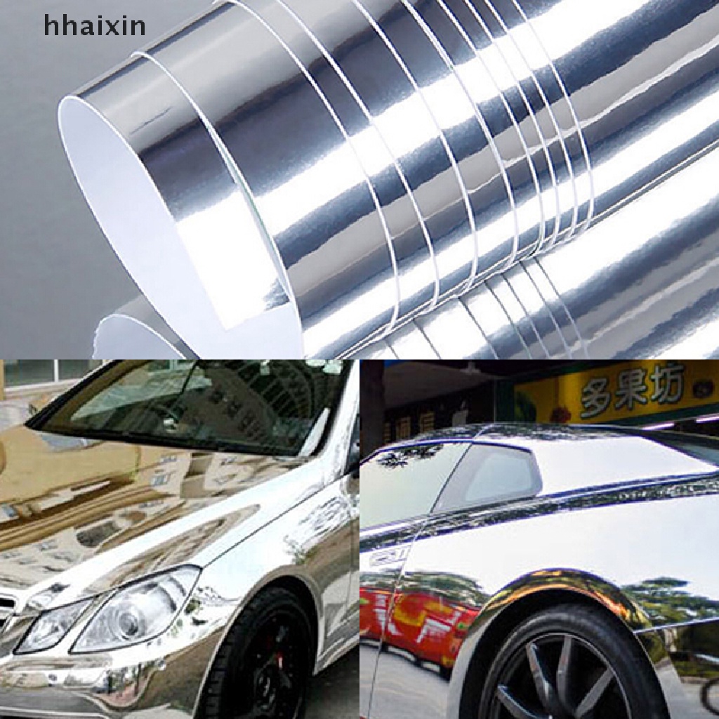 [⚡FREE SHIP⚡] Nhãn dán decal vinyl mạ chrome bóng co giãn mặt gương xe hơi